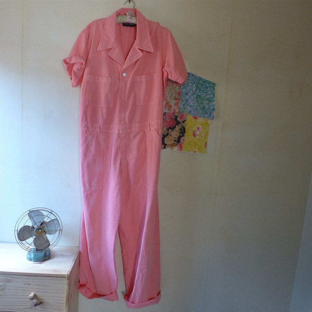 Bug Bud Press Flamingo Pink Jumpsuit